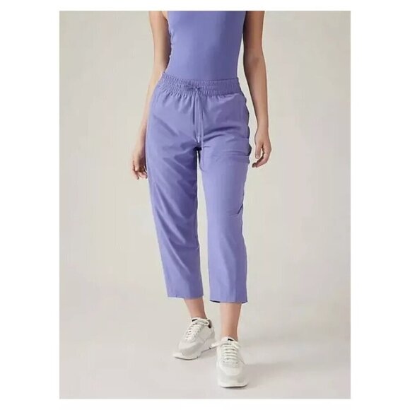 Athleta Arrival Straight Ankle Pants in Dark Adonis Blue Periwinkle Purple Size - Picture 2 of 8